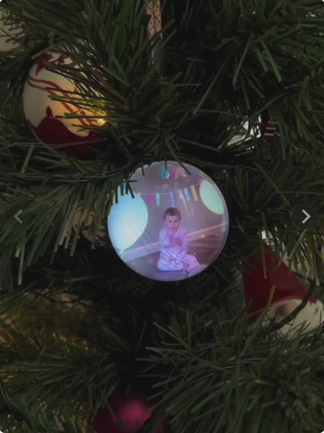 Boule de Noël vidéo